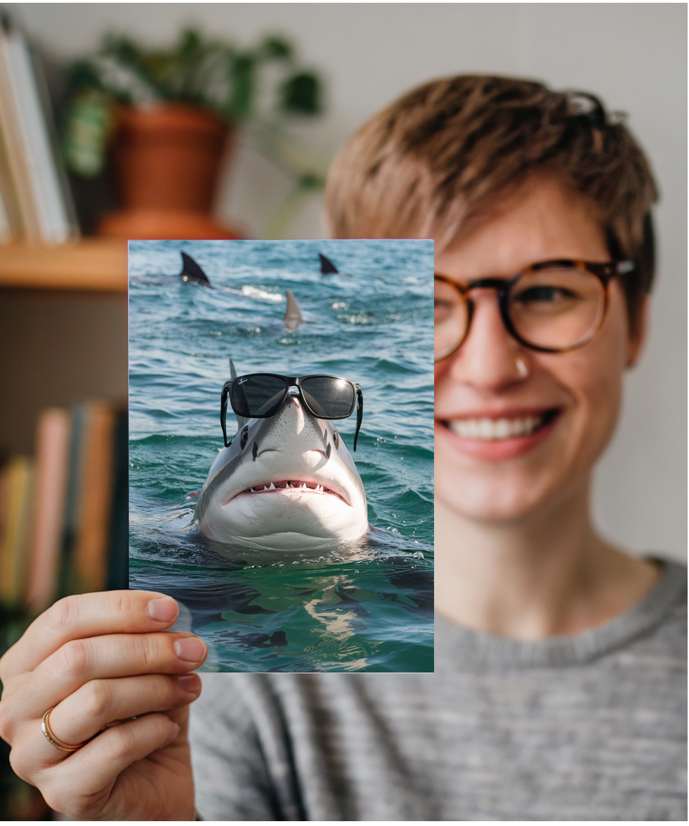 Shark in Black Sunglasses