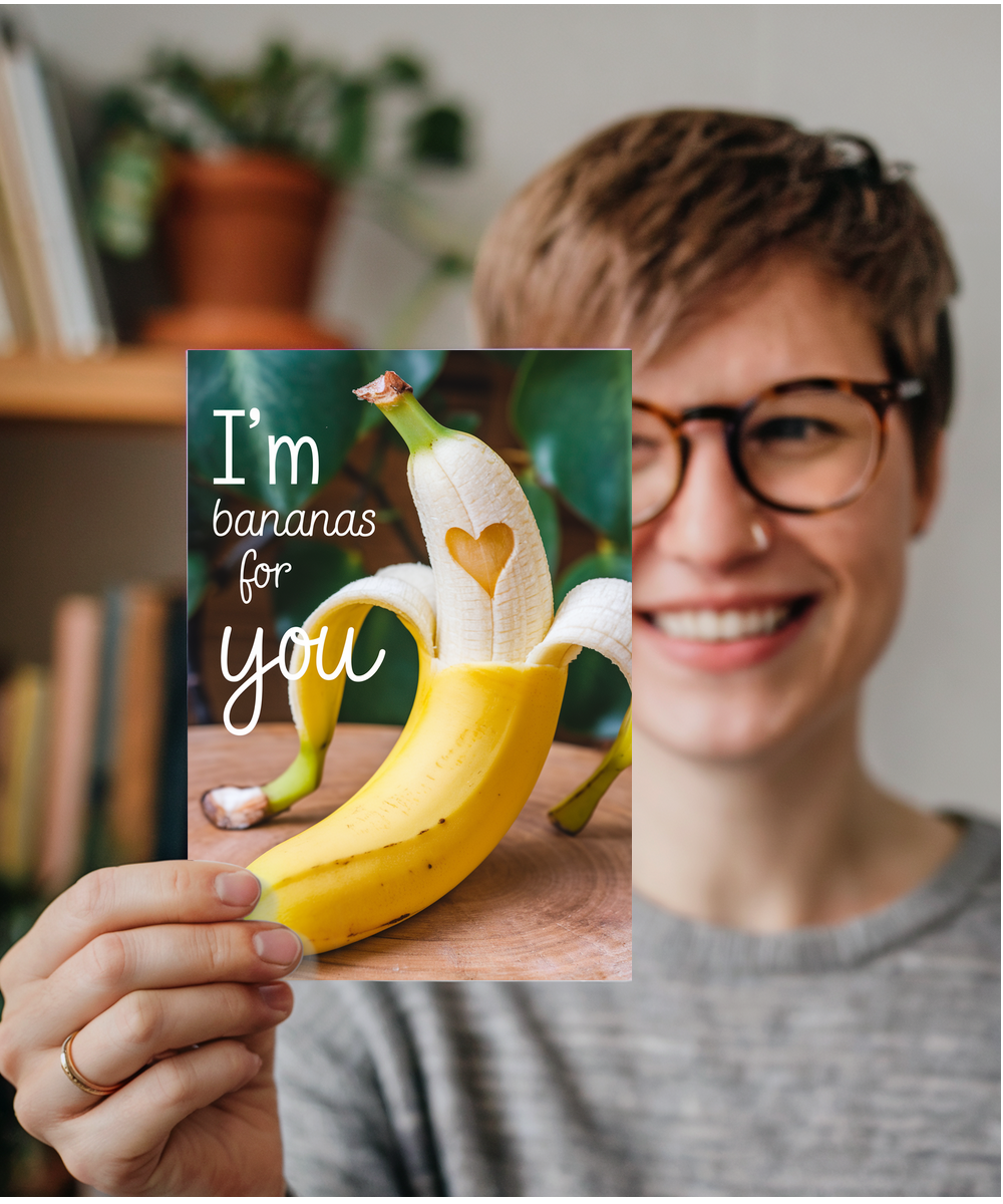 I’m bananas for you Greeting Card