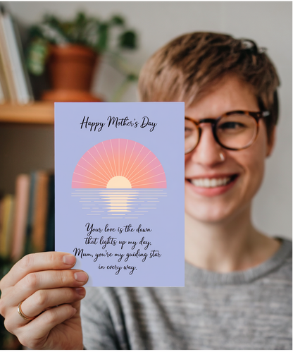 Mothers Day Card Your Love For mum Traditional poem