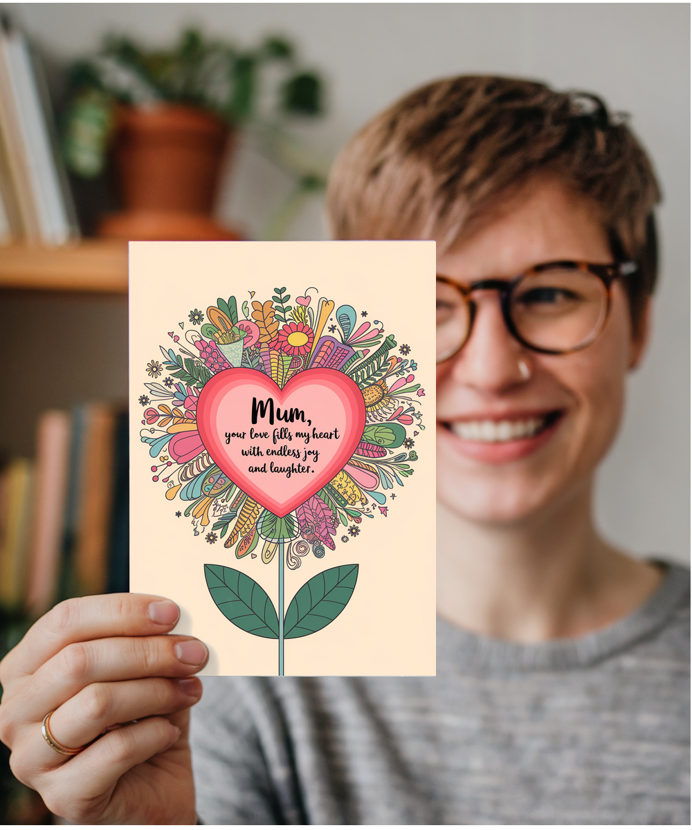 Mother's Day Card, Mum! You Fill My Heart with Joy