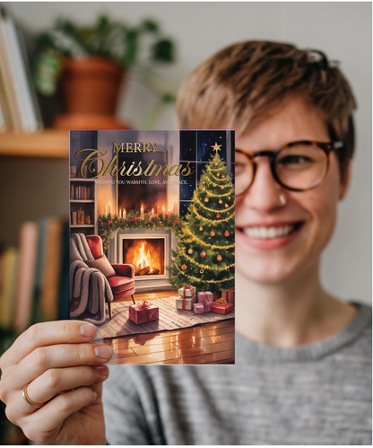 Warm christmas card