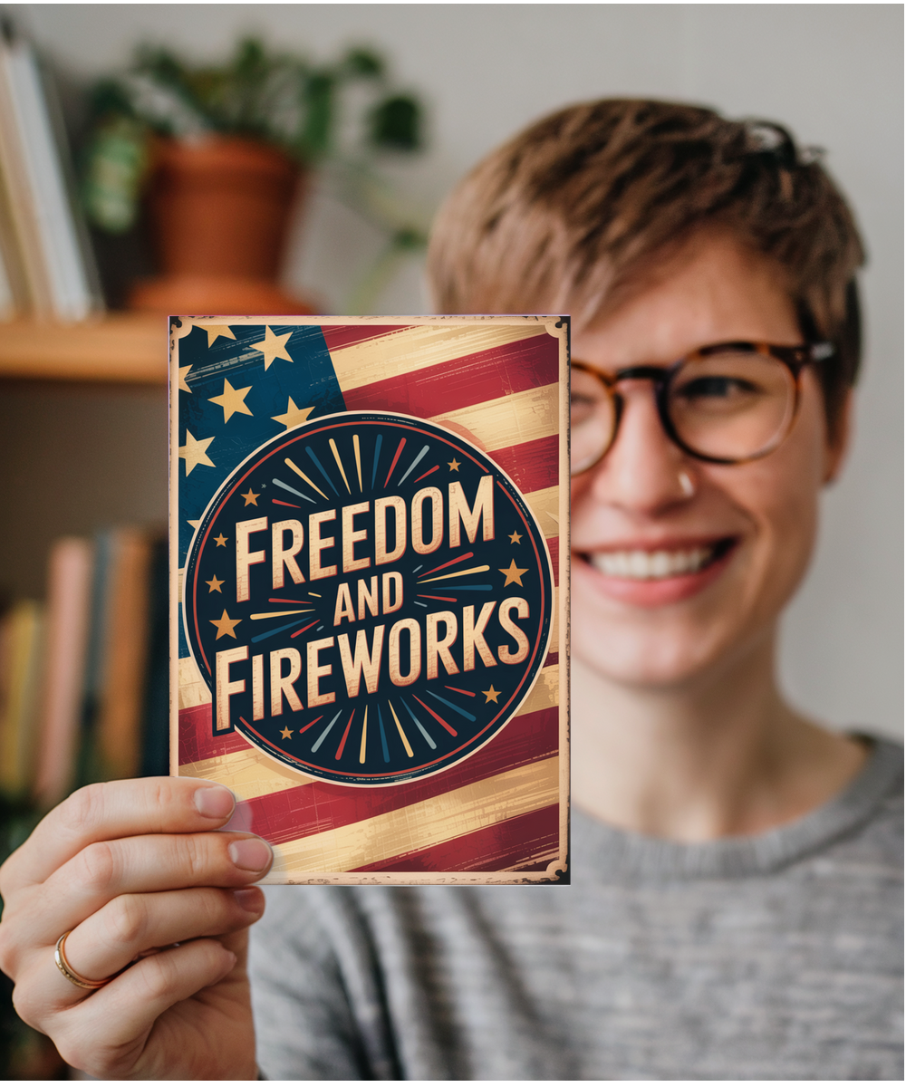 Freedom and Fireworks 4th july