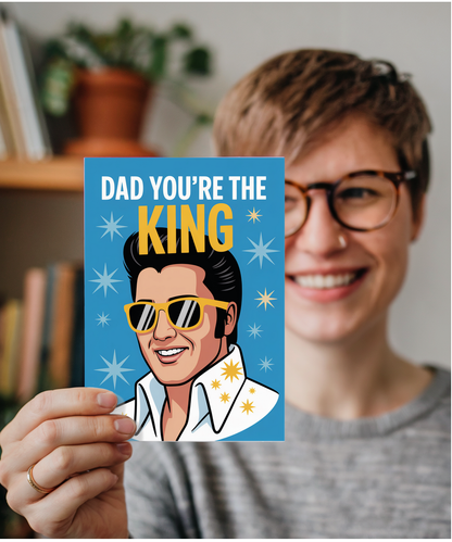 Happy Birthday Fathers Day Card for Dad Youre the King