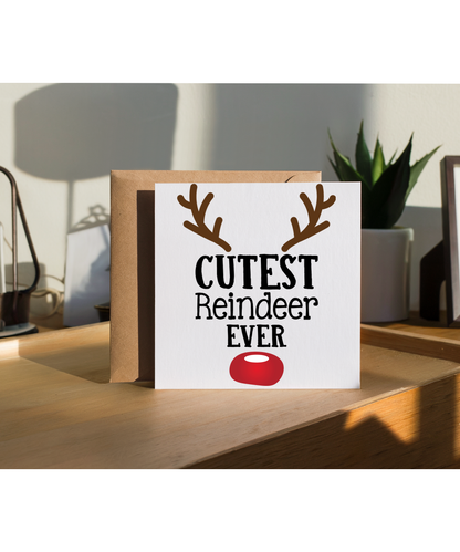 Childrens Christmas Design Cutest Reindeer Ever for the Cutest Baby
