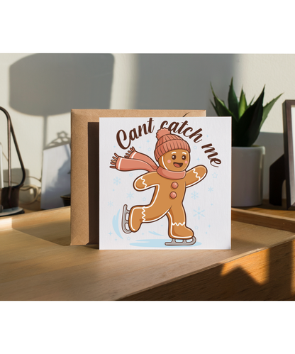 can't catch me gingerbread ice skating