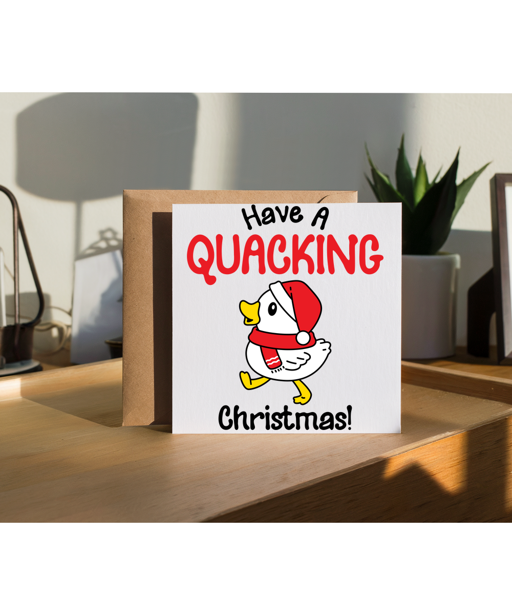 Funny Duck Holiday Pun Have a Quacking Christmas