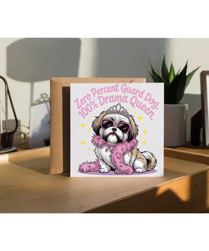 shuh tzu zero percent gaurd dog 100 percent drama queen