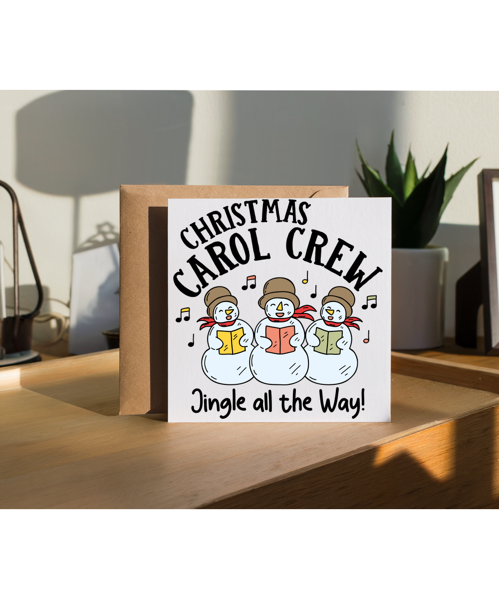 Childrens Christmas Carol Crew Snowmen Choir Jingle All the Way