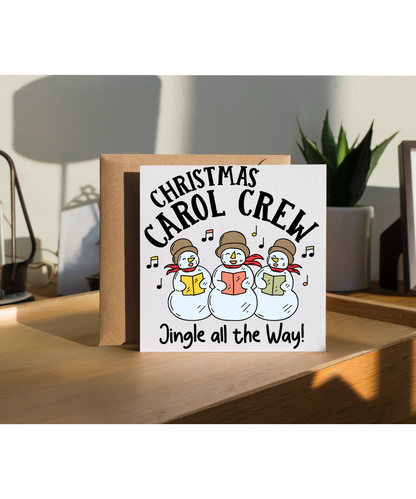 Childrens Christmas Carol Crew Snowmen Choir Jingle All the Way