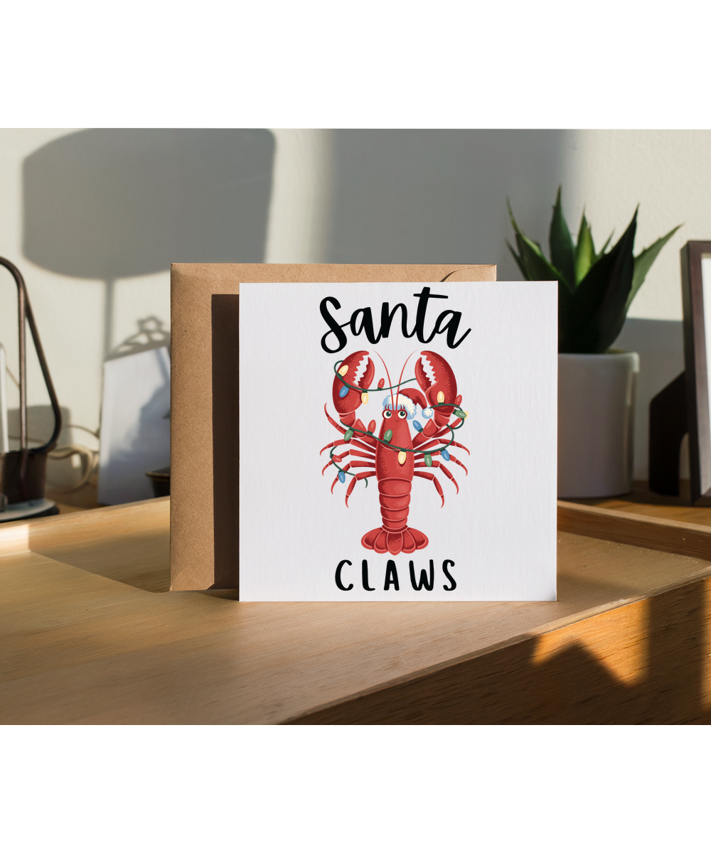 Christmas santa claws lobster