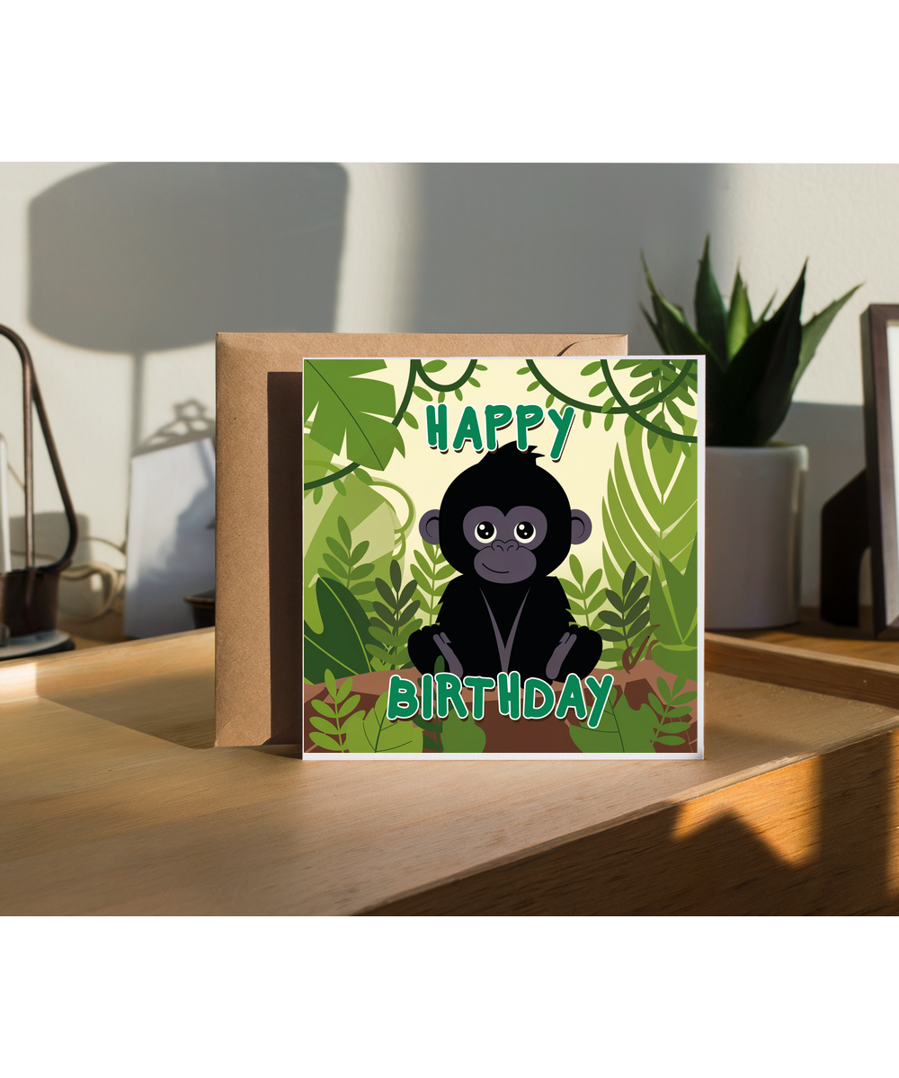 Happy Birthday Jungle Gorilla