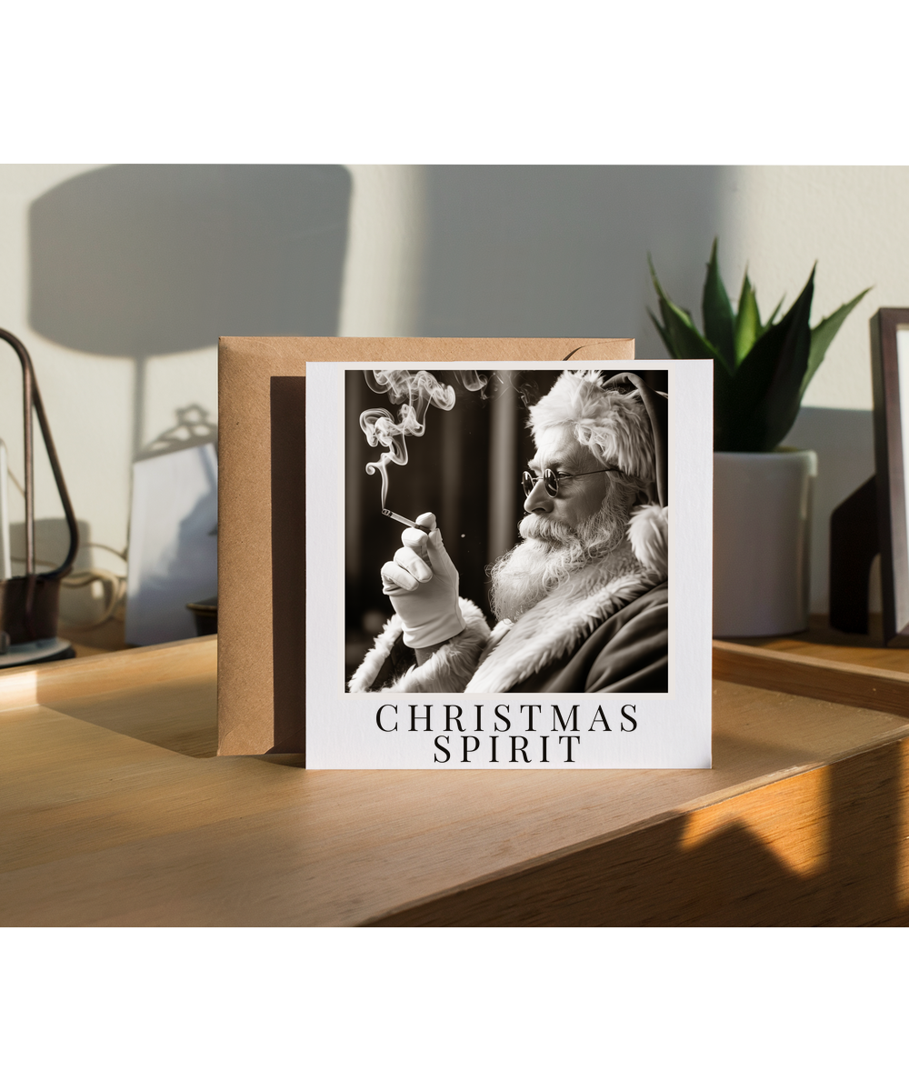 Funny Christmas santa old hollywood style spirit