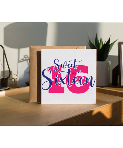 Sweet sixteen pink and navy
