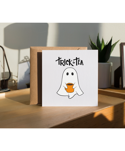 Trick or Tea Cute Halloween Ghost for Tea Lovers