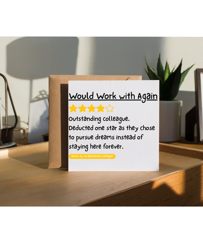 Funny Leaving Would Work with Again outstanding Colleague farewell