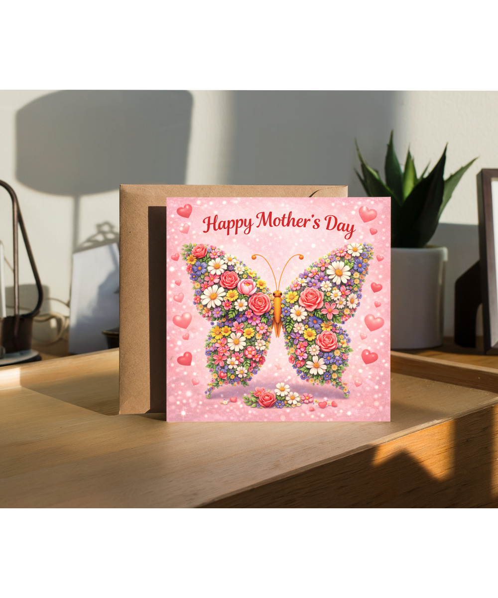 Happy Mother's day butterfly flowers