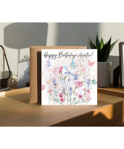 Butterfly happy birthday auntie