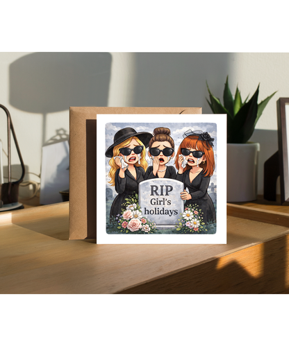 RIP girl holidays funny cartoon engagement wedding