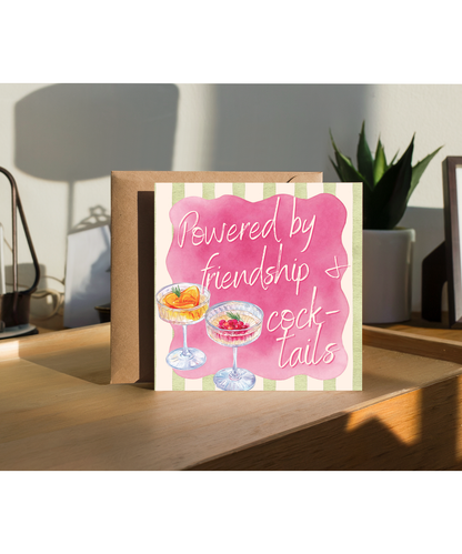 Powered by friendship and cocktails, Galentine's, happy birthday
