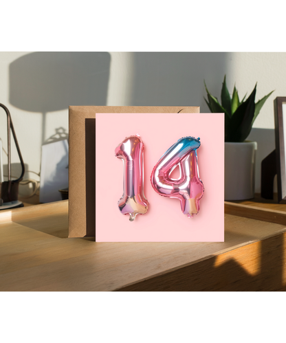 pink balloon age 14
