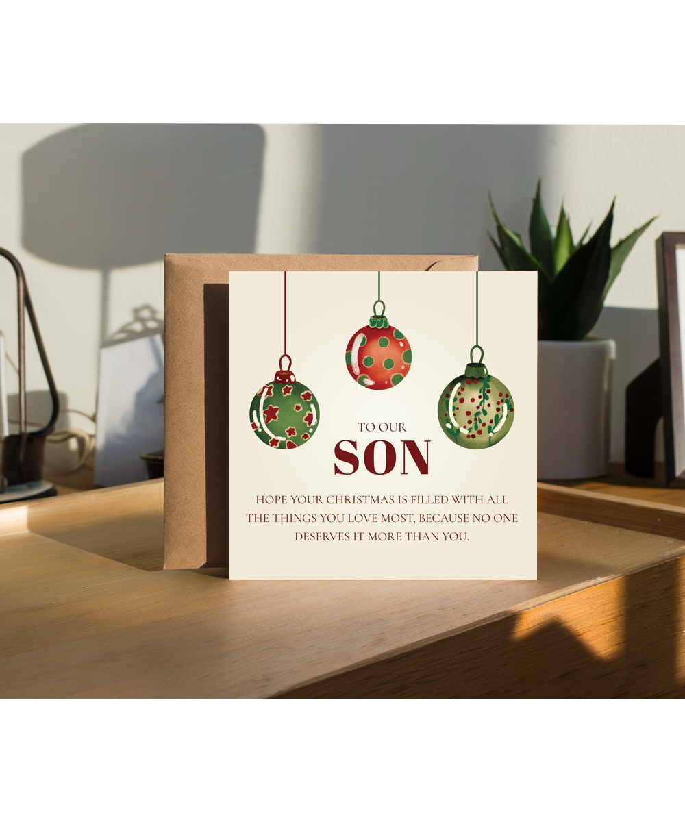 Son Christmas heartfelt verse