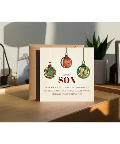 Son Christmas heartfelt verse