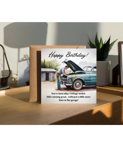 happy birthday, you're basically a vintage model