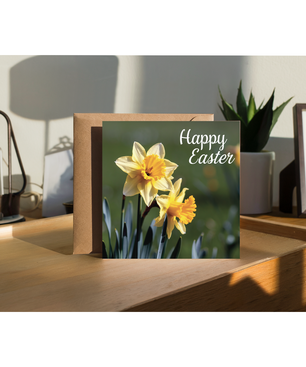 daffodils happy easter
