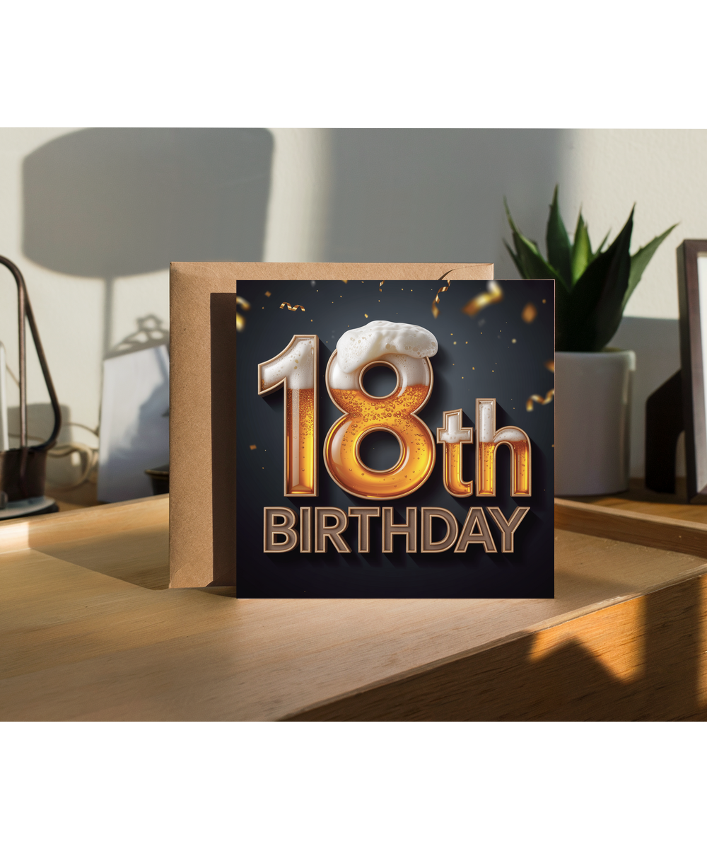 Happy 18th birthday beer