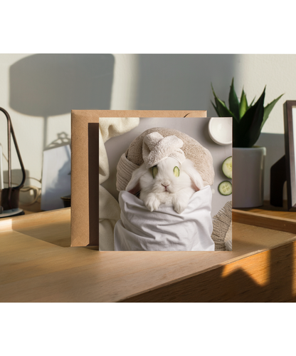 funny pampered rabbit