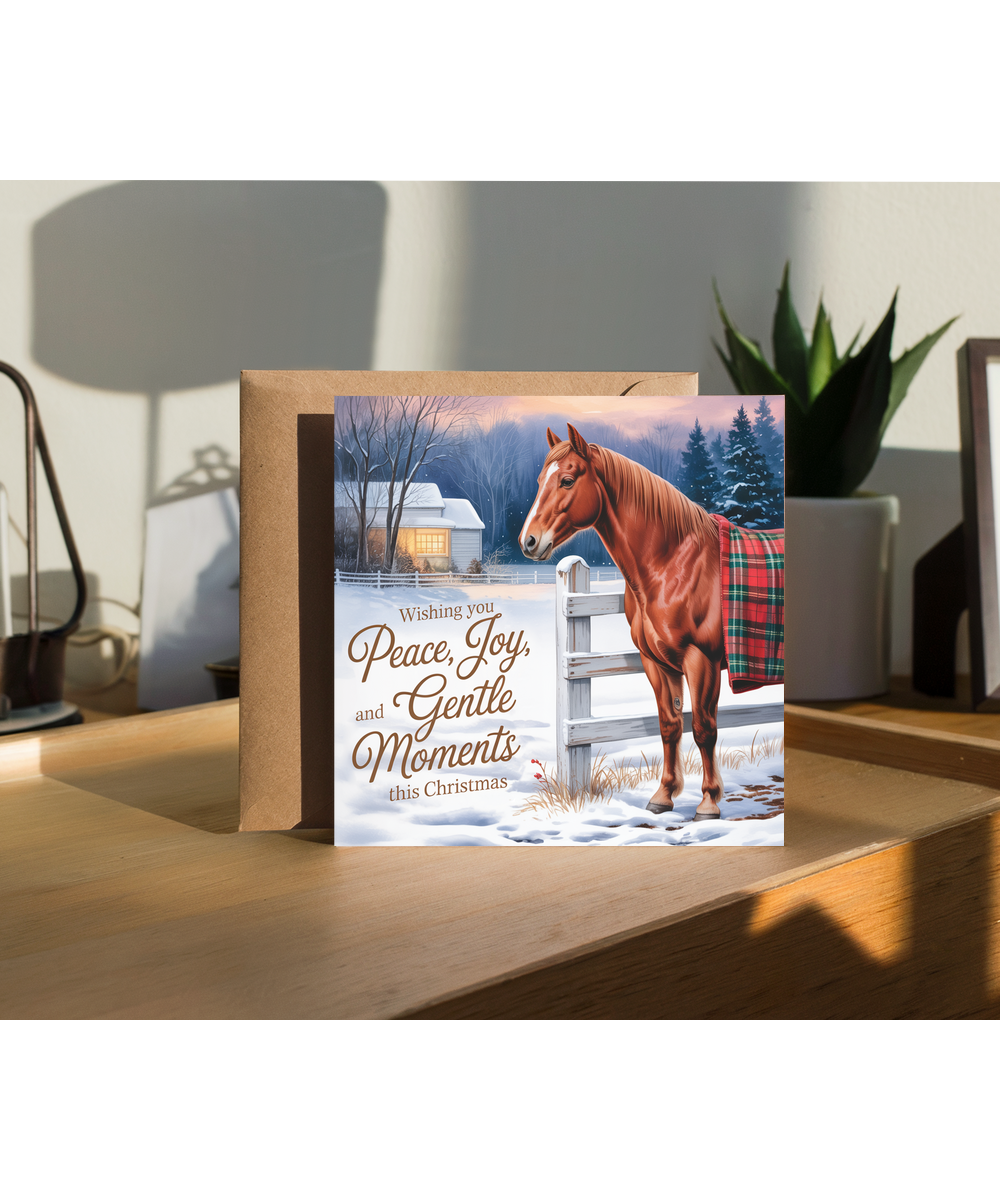 Wishing you peace, joy and gentle moments this christmas horse