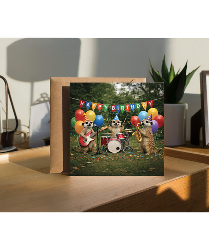 Meerkat Happy birthday band