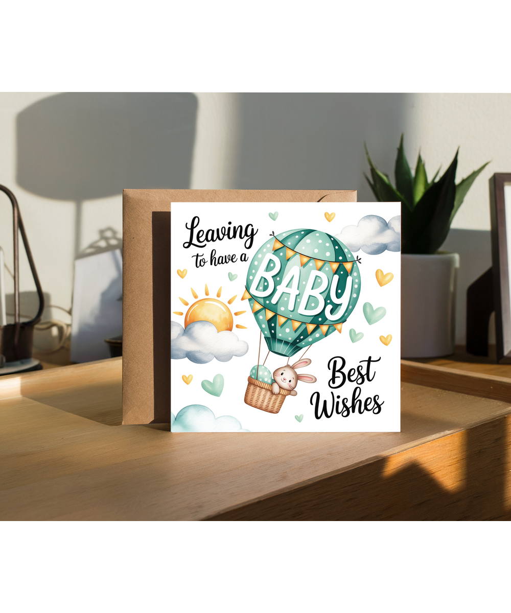 leaving to have a baby, best wishes