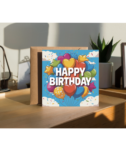 Happy Birthday with Balloons