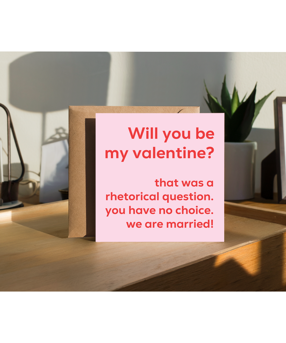 Will you be my valentine