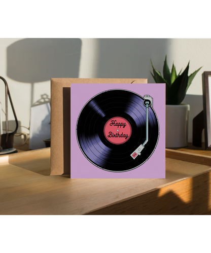 Happy Birthday Card Vinyl Record
