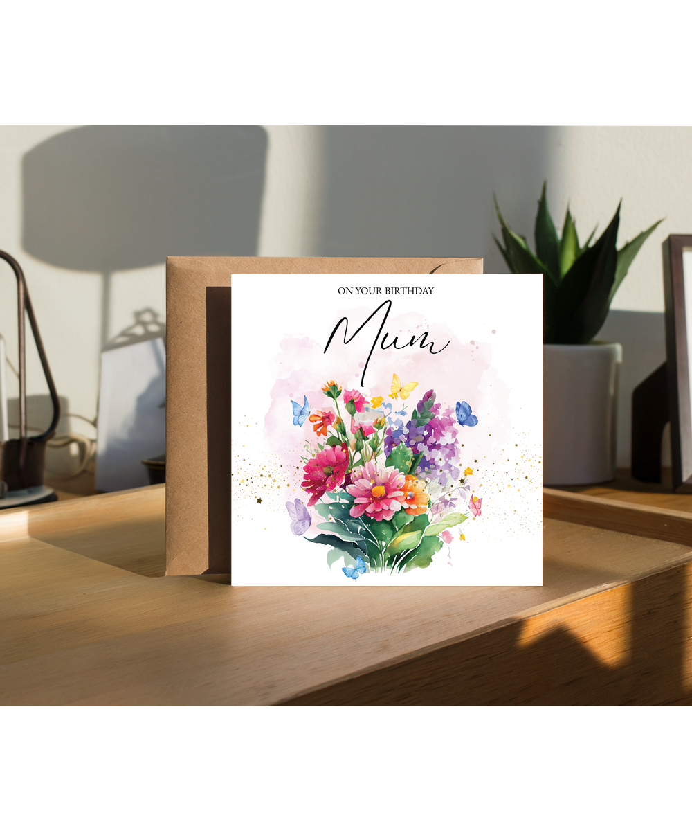 Flowers on your birthday Mum