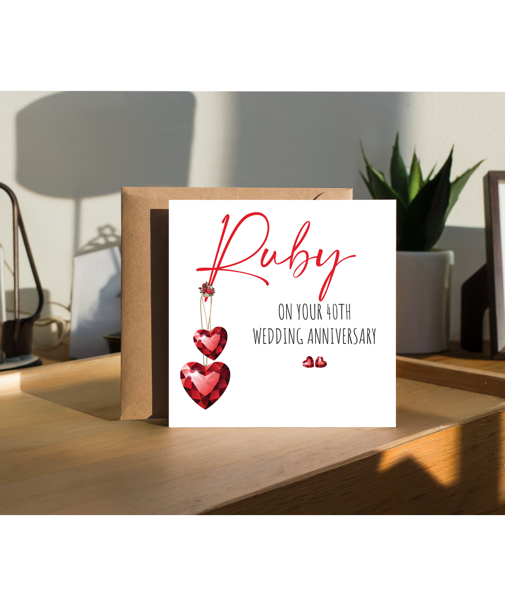 Ruby on your 40th wedding anniversary