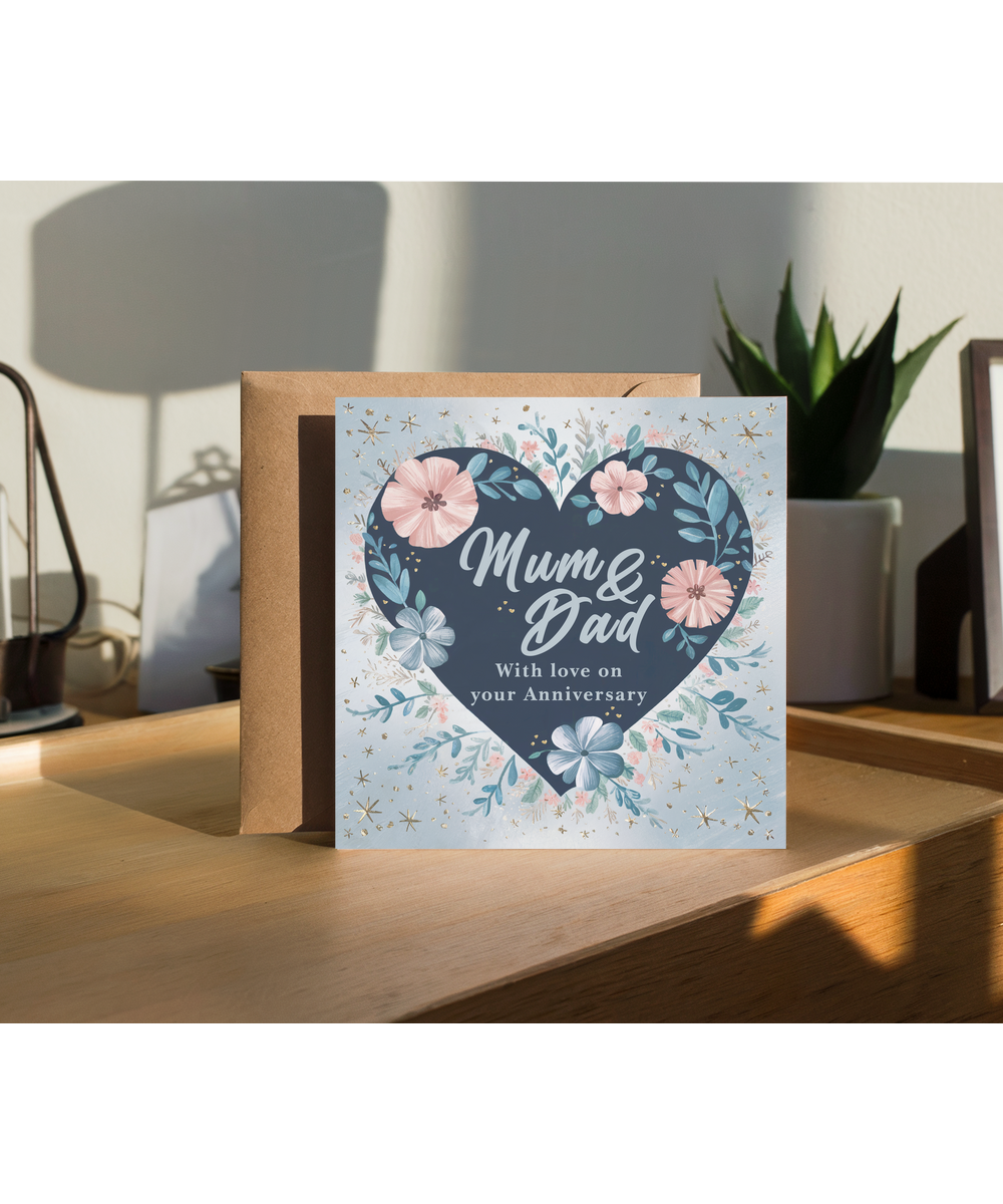 Mum and dad with love on your anniversary