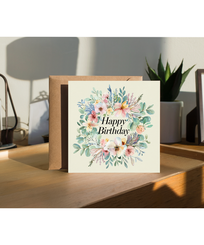 Happy Birthday Card for Her Mum sister Daughter Wildflowers