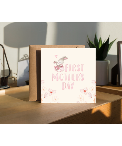 First Mother's Day Pink bunny