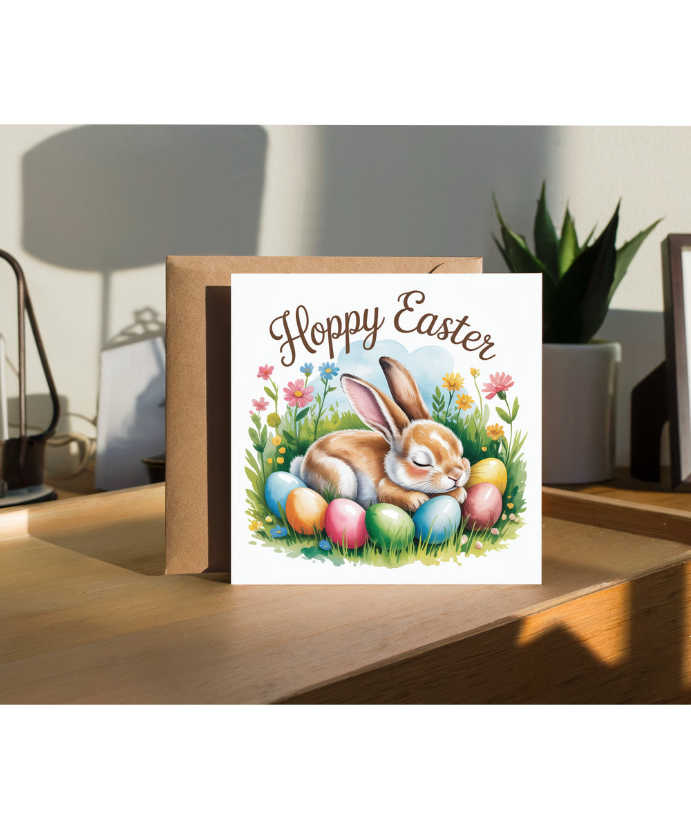 sleeping easter bunny hoppy easter