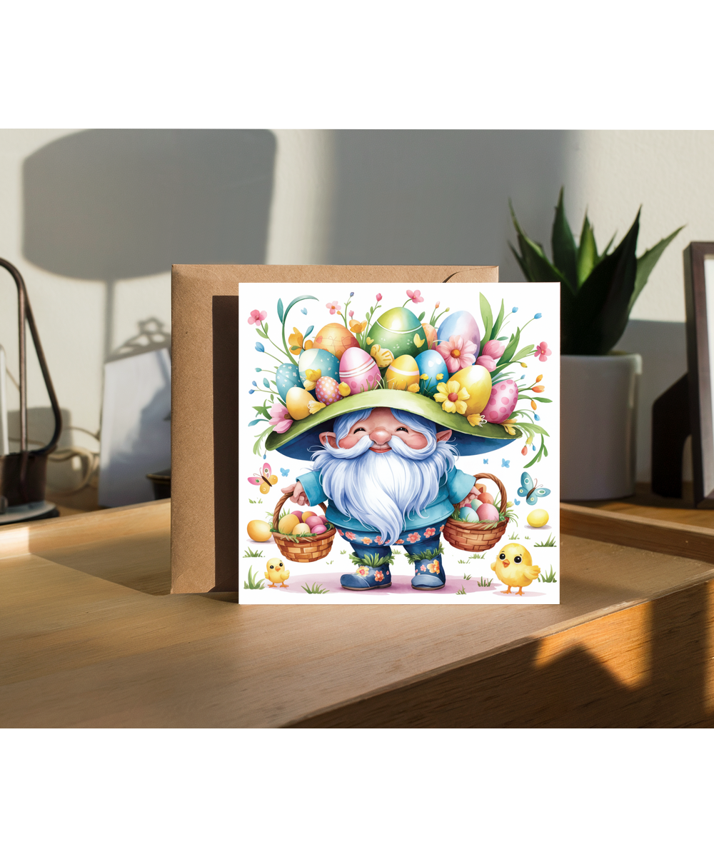 Happy Easter card gonk gnome