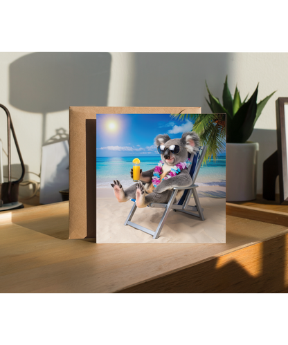 Koala on the beach