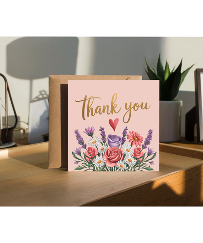 Thank You Card Flowers