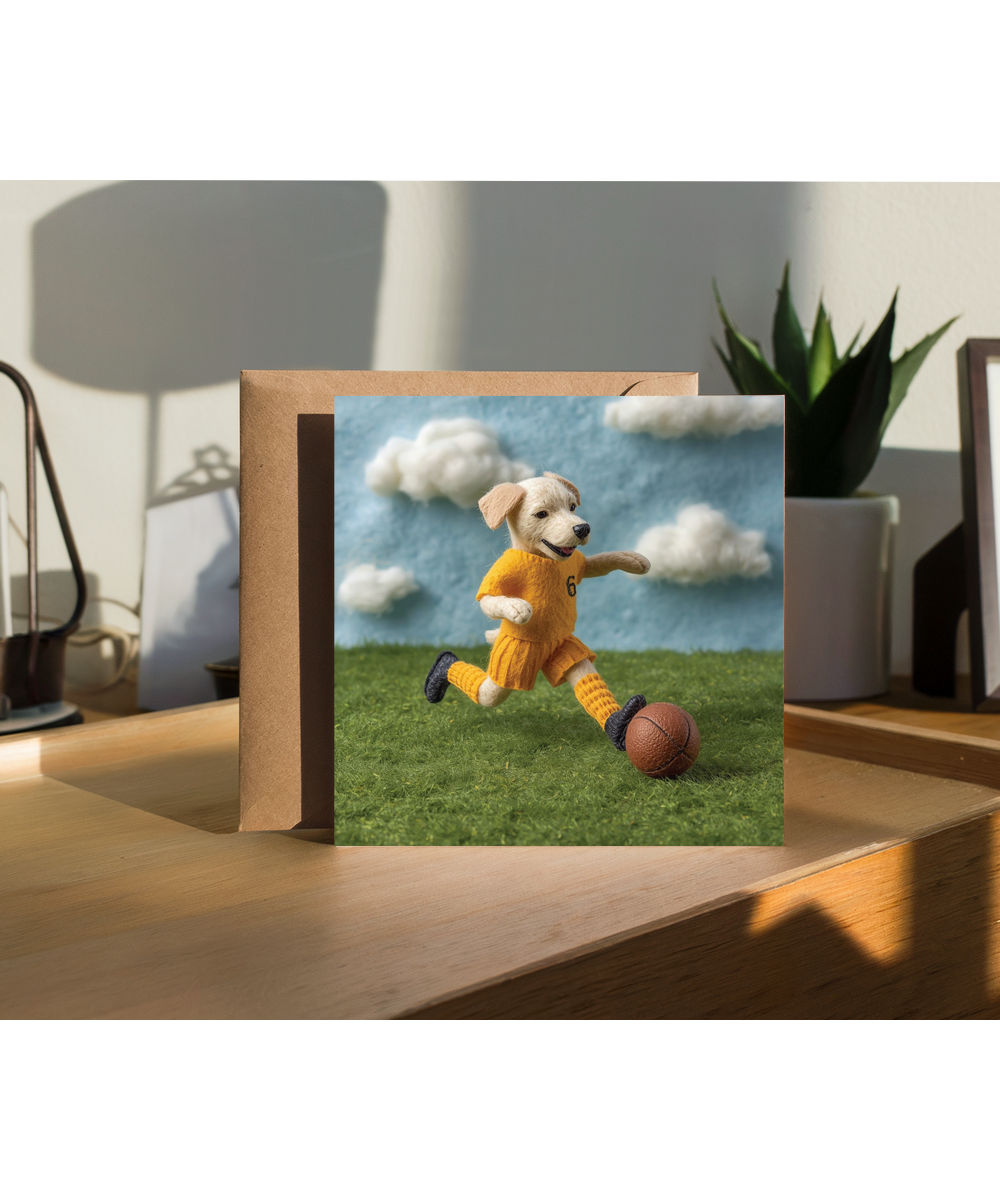 2D felt style labrador football