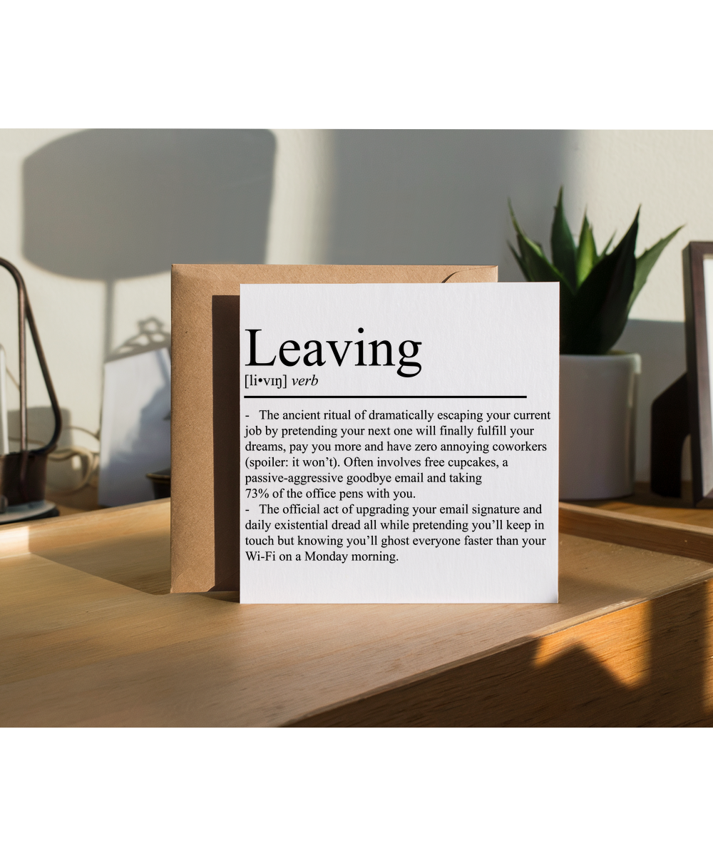 leaving definition