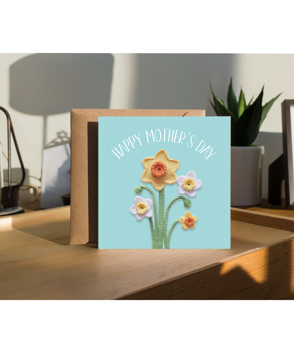 Mothers Day with Crochet Daffodils