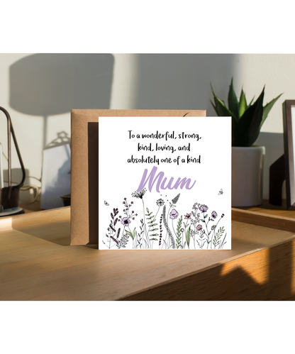 Birthday Card Special Message for a Wonderful Mum
