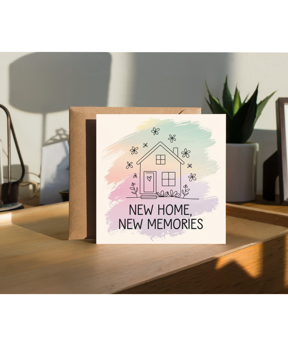 New House Card New Home, New Memories